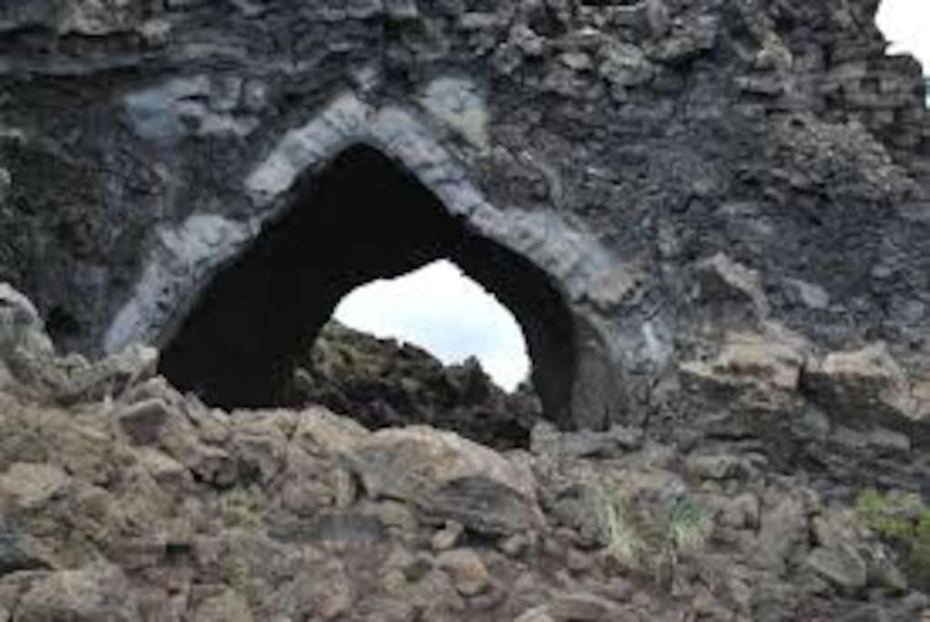 Cabin in the lava. Near Húsavík Skogar  Exterior foto
